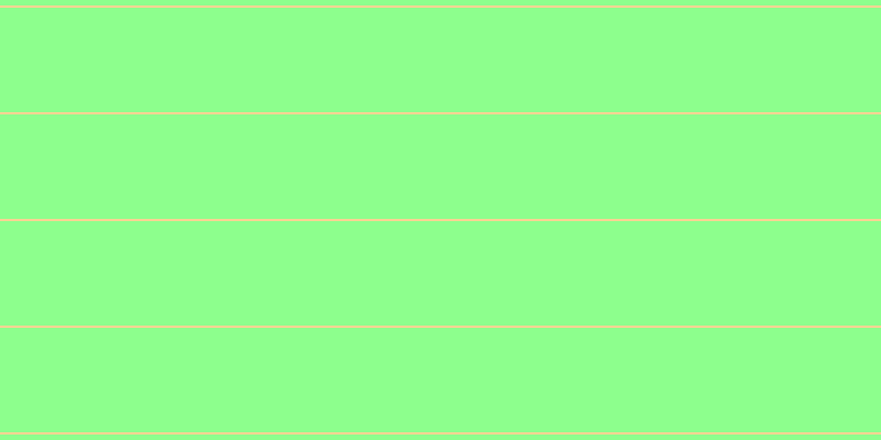 #8dff8d, #fcd393 horizontal lines, two pixels wide, ninety-five pixels apart