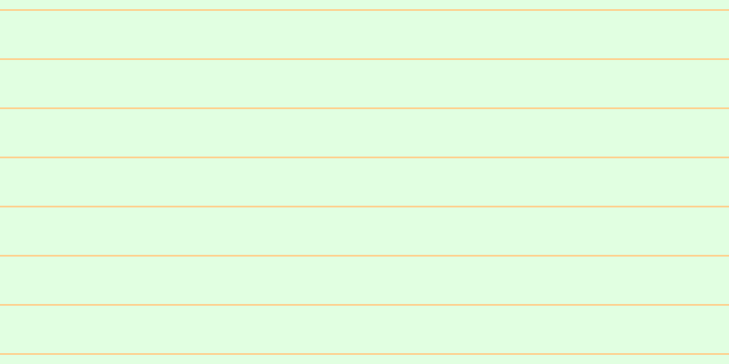 #8dff8d (25%), #fcd393 horizontal lines, two pixels wide, fifty-two pixels apart