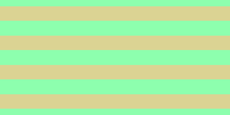 #8dffae, #dbd393 horizontal lines, fifty pixels wide, fifty-two pixels apart