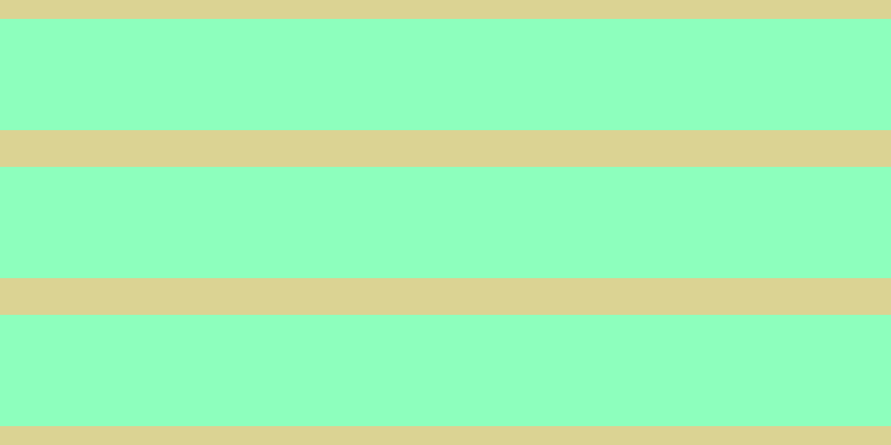 #8dffbd, #dbd393 horizontal lines, thirty-three pixels wide, one hundred pixels apart