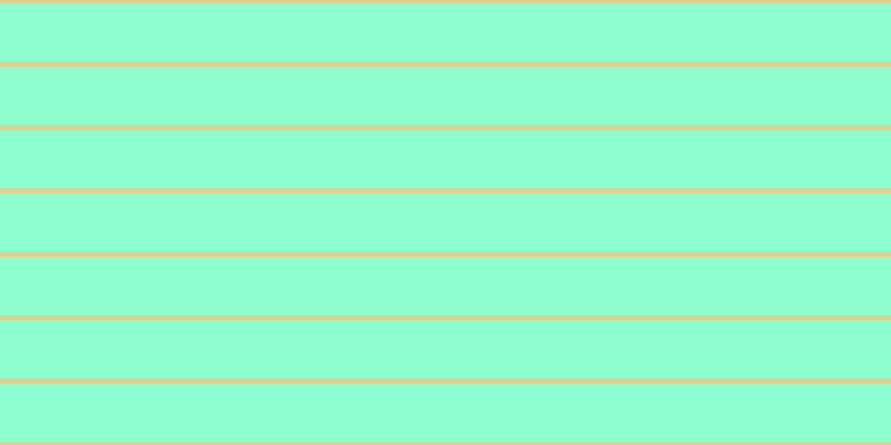#8dffcf, #dbd393 horizontal lines, five pixels wide, fifty-two pixels apart