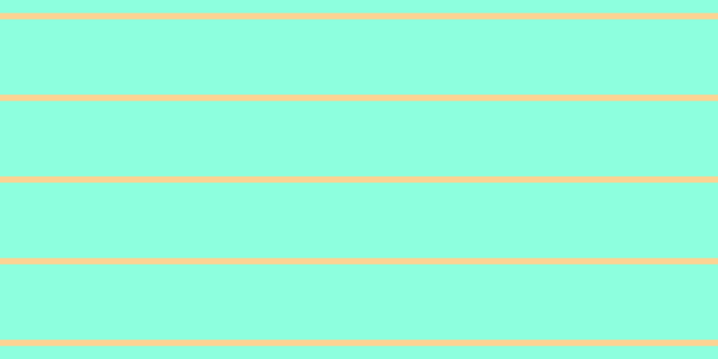 #8dffde, #fcd393 horizontal lines, seven pixels wide, eighty-four pixels apart