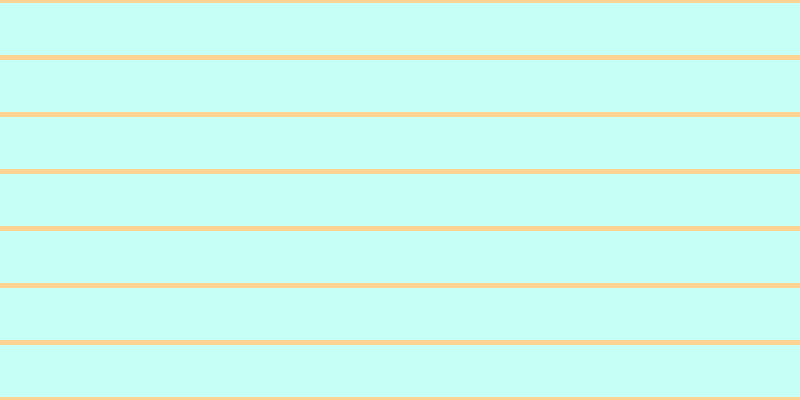 #8dfff0 (50%), #fcd393 horizontal lines, five pixels wide, fifty-two pixels apart