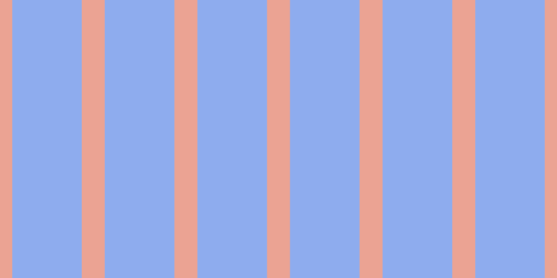 #8eacee, #eba393 vertical lines, thirty-three pixels wide, one hundred pixels apart