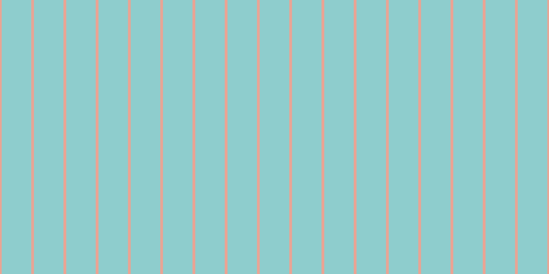 #8ecdcd, #eba393 vertical lines, four pixels wide, forty-three pixels apart