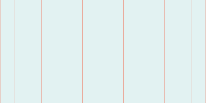#8ecdcd (25%), #eba393 vertical lines, one pixels wide, fifty-two pixels apart