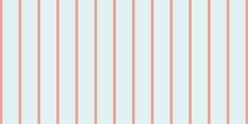 #8ecdcd (25%), #eba393 vertical lines, nine pixels wide, fifty-two pixels apart