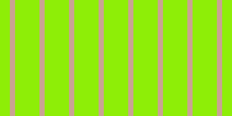 #8eee07, #caa393 vertical lines, eighteen pixels wide, eighty-four pixels apart