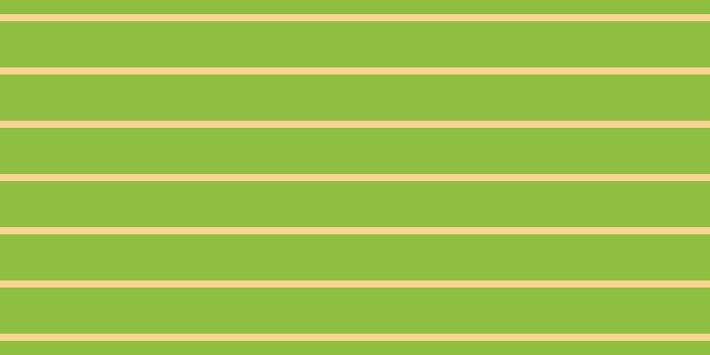 #8fbf41, #fcd393 horizontal lines, eight pixels wide, fifty-two pixels apart