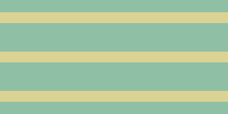 #8fbfa4, #dbd393 horizontal lines, thirty-eight pixels wide, one hundred pixels apart