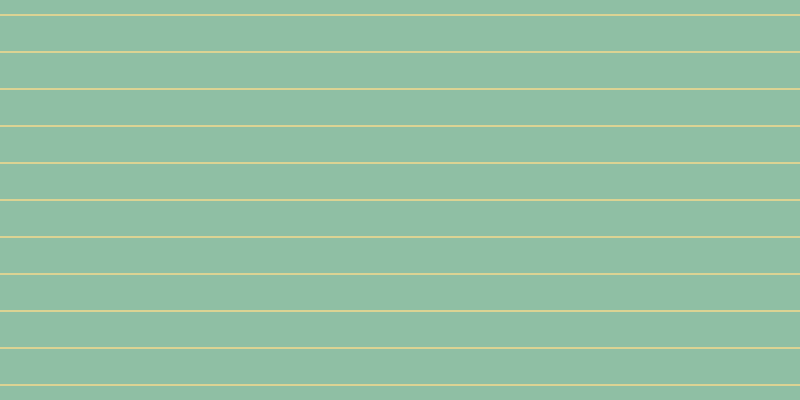 #8fbfa4, #dbd393 horizontal lines, two pixels wide, thirty-five pixels apart