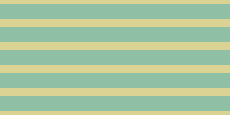 #8fbfa4, #dbd393 horizontal lines, twenty-eight pixels wide, fifty-two pixels apart