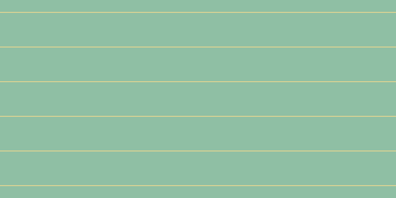 #8fbfa4, #dbd393 horizontal lines, two pixels wide, sixty-eight pixels apart