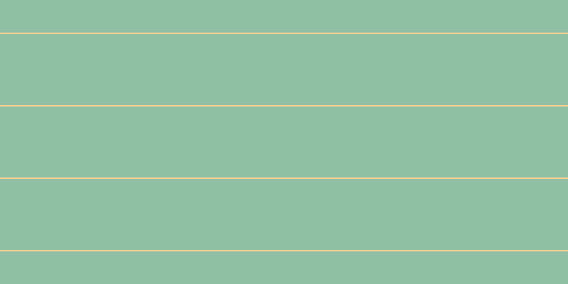 #8fbfa4, #fcd393 horizontal lines, two pixels wide, one hundred pixels apart