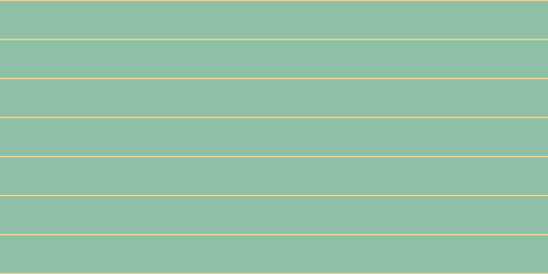#8fbfa4, #fcd393 horizontal lines, two pixels wide, fifty-five pixels apart