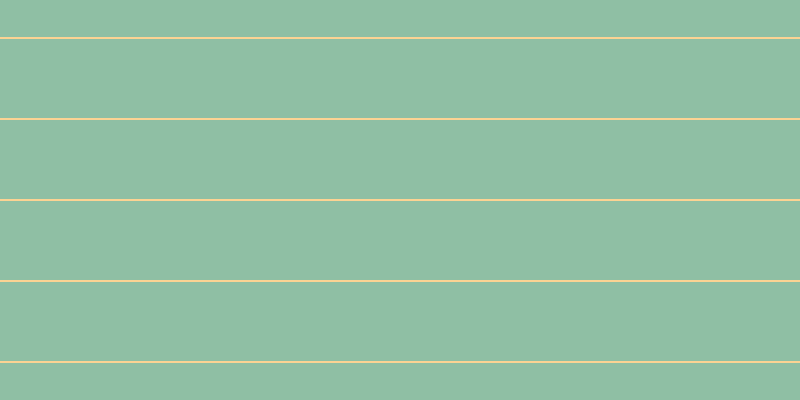#8fbfa4, #fcd393 horizontal lines, two pixels wide, seventy-nine pixels apart
