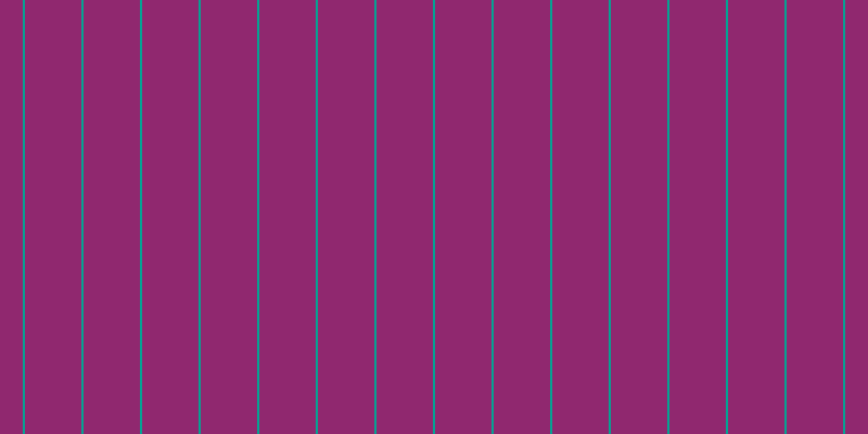 #90286f, #04a393 vertical lines, two pixels wide, fifty-two pixels apart