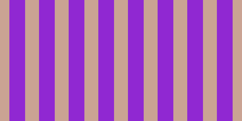 #9028d2, #caa393 vertical lines, forty-six pixels wide, fifty-two pixels apart