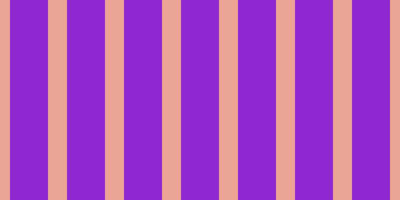 #9028d2, #eba393 vertical lines, thirty-eight pixels wide, seventy-six pixels apart
