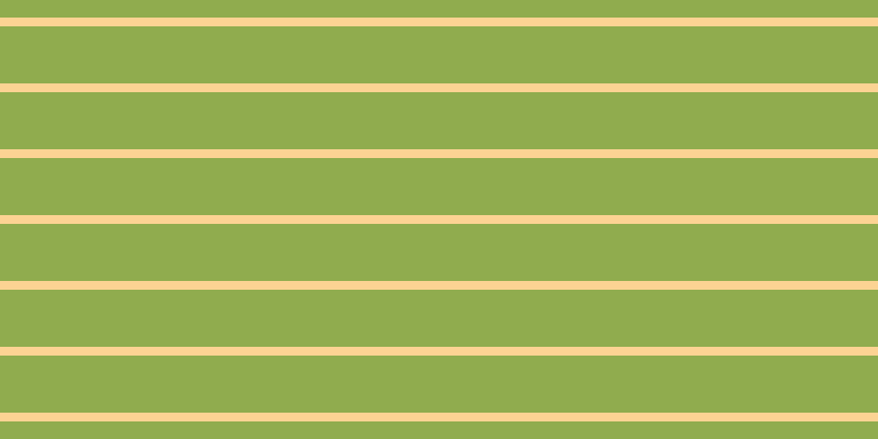 #90ac4e, #fcd393 horizontal lines, eight pixels wide, fifty-two pixels apart