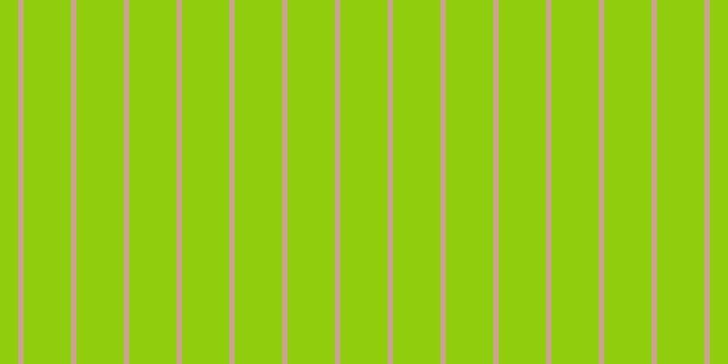 #90cd0c, #caa393 vertical lines, six pixels wide, fifty-two pixels apart
