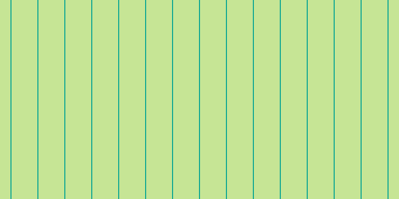 #90cd2d (50%), #04a393 vertical lines, two pixels wide, fifty-two pixels apart