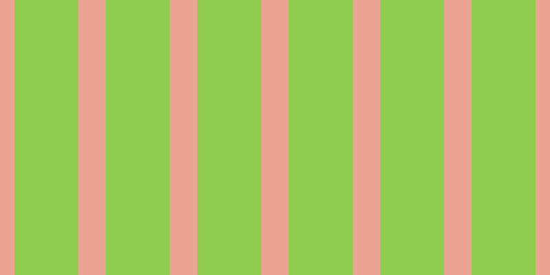 #90cd4e, #eba393 vertical lines, forty pixels wide, ninety-three pixels apart