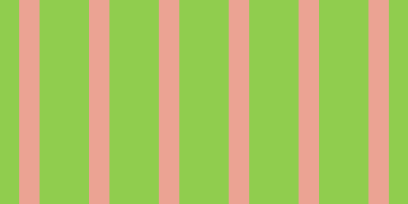 #90cd4e, #eba393 vertical lines, forty pixels wide, ninety-seven pixels apart