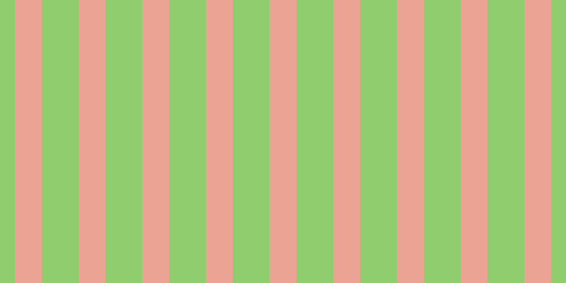 #90cd6f, #eba393 vertical lines, thirty-eight pixels wide, fifty-two pixels apart