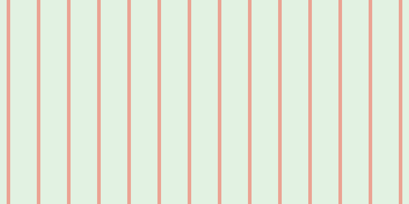 #90cd90 (25%), #eba393 vertical lines, seven pixels wide, fifty-two pixels apart