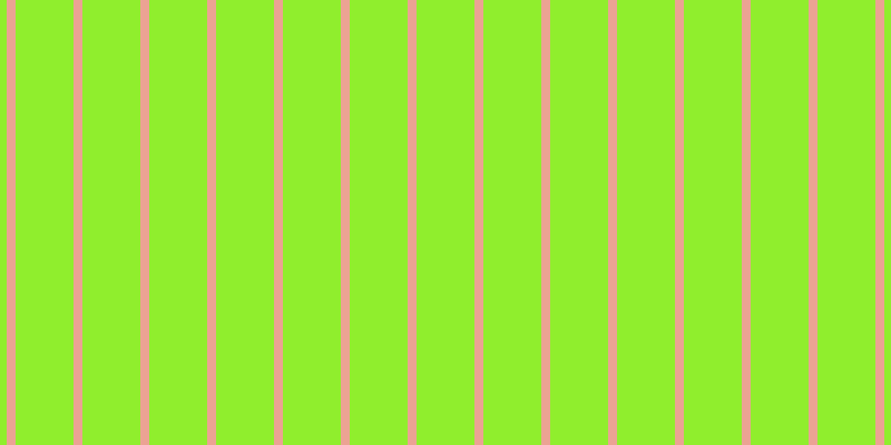 #90ee2d, #eba393 vertical lines, eight pixels wide, fifty-two pixels apart