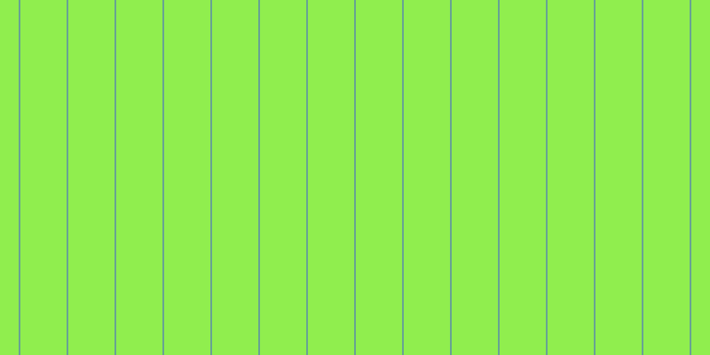 #90ee4e, #67a393 vertical lines, two pixels wide, fifty-two pixels apart