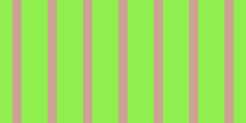 #90ee4e, #caa393 vertical lines, thirty pixels wide, eighty-five pixels apart