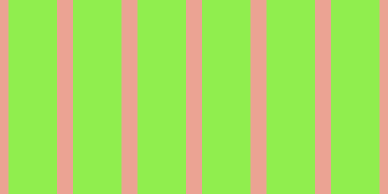 #90ee4e, #eba393 vertical lines, thirty-three pixels wide, one hundred pixels apart