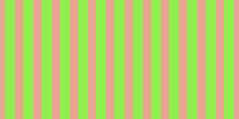 #90ee4e, #eba393 vertical lines, twenty-seven pixels wide, thirty-four pixels apart