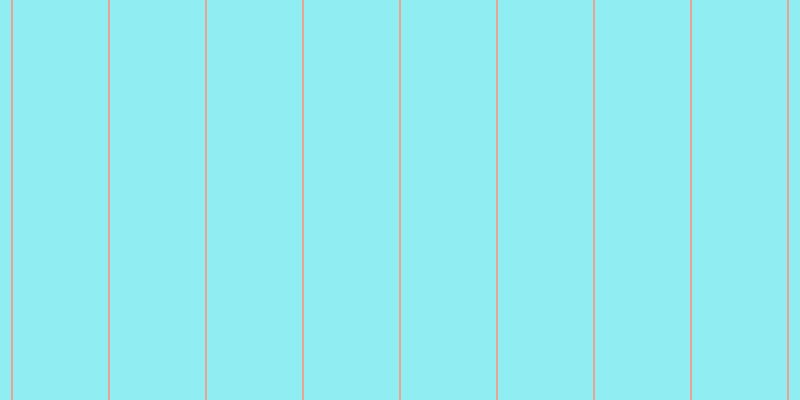 #90eef3, #eba393 vertical lines, two pixels wide, ninety-five pixels apart