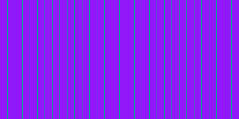 #9218fa, #04a393 vertical lines, two pixels wide, twenty-three pixels apart