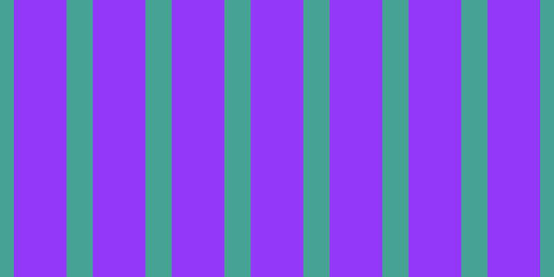 #9239fa, #46a393 vertical lines, thirty-eight pixels wide, seventy-six pixels apart