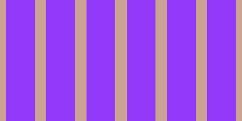 #9239fa, #caa393 vertical lines, thirty-eight pixels wide, ninety-five pixels apart