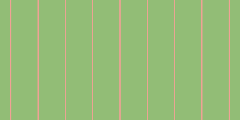 #92bd76, #eba393 vertical lines, four pixels wide, eighty-seven pixels apart