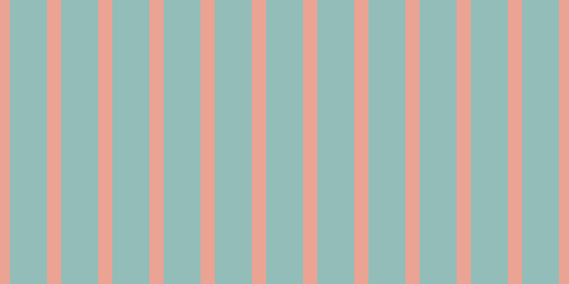 #92bdb8, #eba393 vertical lines, twenty pixels wide, fifty-two pixels apart