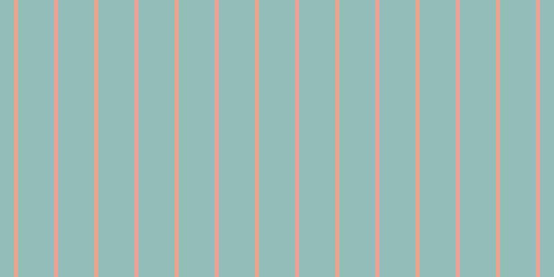 #92bdb8, #eba393 vertical lines, six pixels wide, fifty-two pixels apart