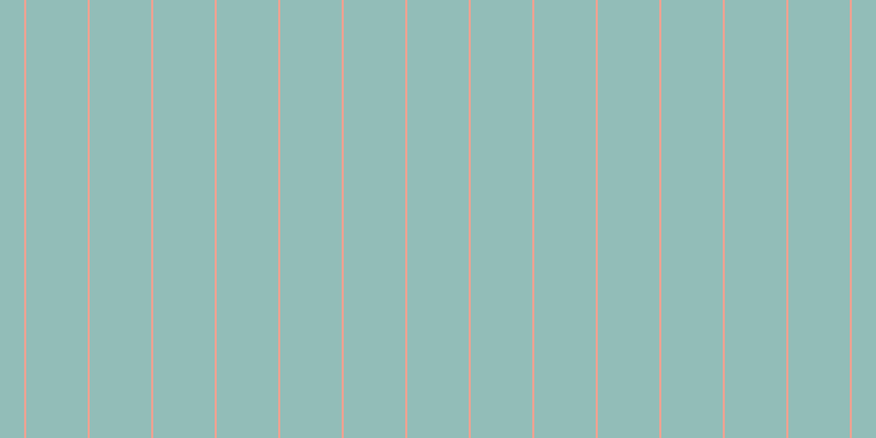 #92bdb8, #eba393 vertical lines, two pixels wide, fifty-six pixels apart