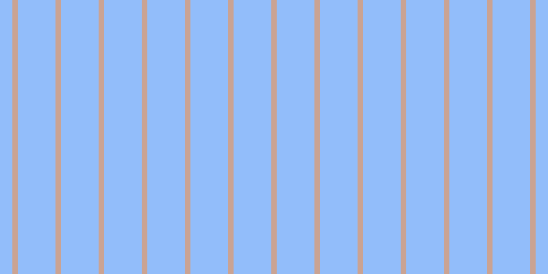 #92bdfa, #caa393 vertical lines, eight pixels wide, fifty-five pixels apart