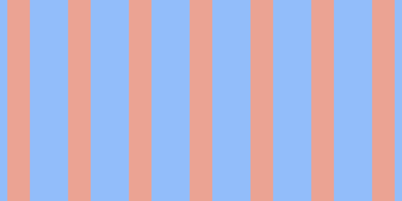 #92bdfa, #eba393 vertical lines, forty-five pixels wide, seventy-six pixels apart