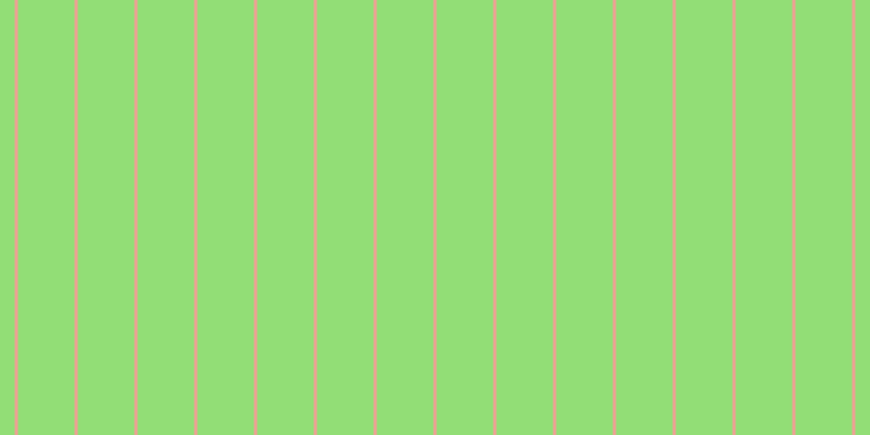 #92de76, #eba393 vertical lines, three pixels wide, fifty-two pixels apart