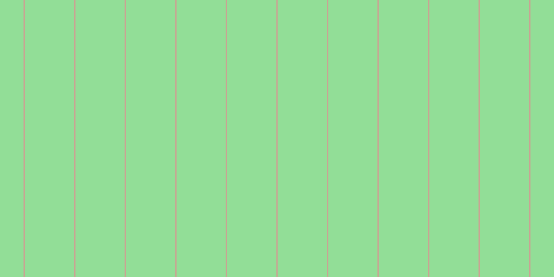 #92de97, #caa393 vertical lines, two pixels wide, seventy-one pixels apart