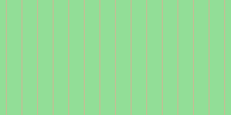 #92de97, #eba393 vertical lines, two pixels wide, fifty-two pixels apart