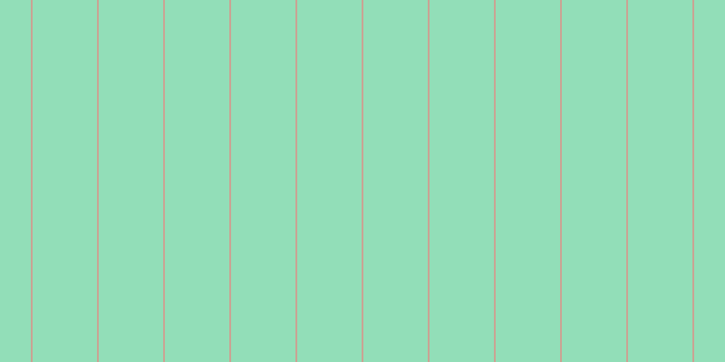 #92deb8, #caa393 vertical lines, two pixels wide, seventy-one pixels apart