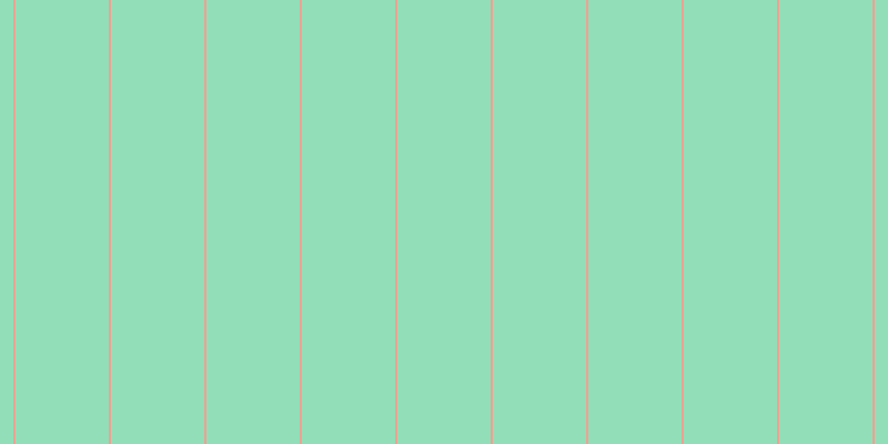 #92deb8, #eba393 vertical lines, two pixels wide, eighty-four pixels apart